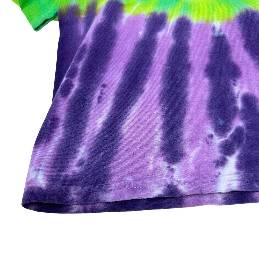 DISNEY‎ PARKS Tower Of Terror Vintage Green Purple Tie-Dye Twilight Zone Medium - Picture 8 of 9